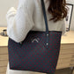 Bow Trim Polyester Tote Bag