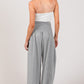 SAGE + FIG Drawstring Smocked High Waist Pants