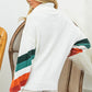 BiBi Multi Color Chevron Pattern Sweater