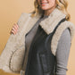 Love Tree Sherpa Zip Up Vest with Pockets