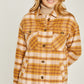 Woven Yarn Dye Long Sleeve Shacket