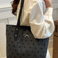 Bow Trim Polyester Tote Bag