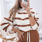 Striped Round Neck Long Sleeve Top and Pants Set