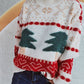 Christmas Tree Mock Neck Long Sleeve Sweater