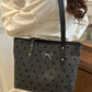 Bow Trim Polyester Tote Bag