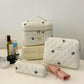 3 Piece Bow Quilted Cloth Storage Bag Set