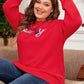 Plus Size MERRY Round Neck Long Sleeve Sweater