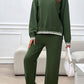 Devine Round Neck Dropped Shoulder Top and Pants Sweater Set