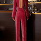 Perfee Cutout Round Neck Long Sleeve Jumpsuit