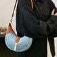 Contrast Denim Shoulder Bag