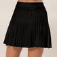 HYFVE High Waist Knit Pleated Flare Mini Skirt