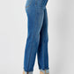 Judy Blue Full Size High Waist Front Seam Detail Straight Jeans