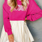 XOXO Sequin Heart Long Sleeve Dress