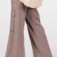 SAGE + FIG Knit Terry Mineral Wash Wide Leg Pants