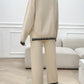 Devine Round Neck Dropped Shoulder Top and Pants Sweater Set