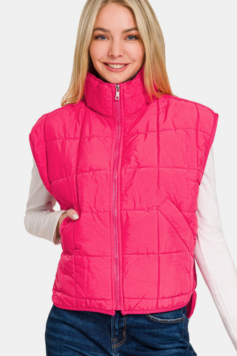 Amazon.com: Tankaneo Womens Tie Front Quilted Vest