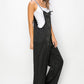 HYFVE Half Button Sleeveless Straight Jumpsuit