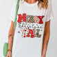 Letter Graphic Round Neck Short Sleeve T-Shirt