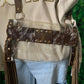 LV Clear Fringe Stadium Crossbody - Brown & White Cowhide - bluehighlandbtq