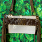 LV Clear Fringe Stadium Crossbody - Brown & White Cowhide - bluehighlandbtq