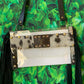 LV Clear Fringe Stadium Crossbody - White & Black Cowhide - bluehighlandbtq