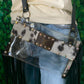 LV Clear Fringe Stadium Crossbody - White & Black Cowhide - bluehighlandbtq